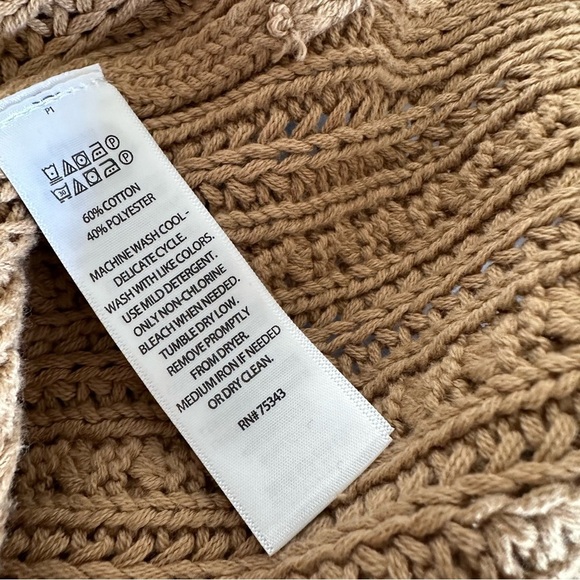 Rachel Zoe Cable Knit Patterned Sweater Vest Size XS - Picture 8 of 10